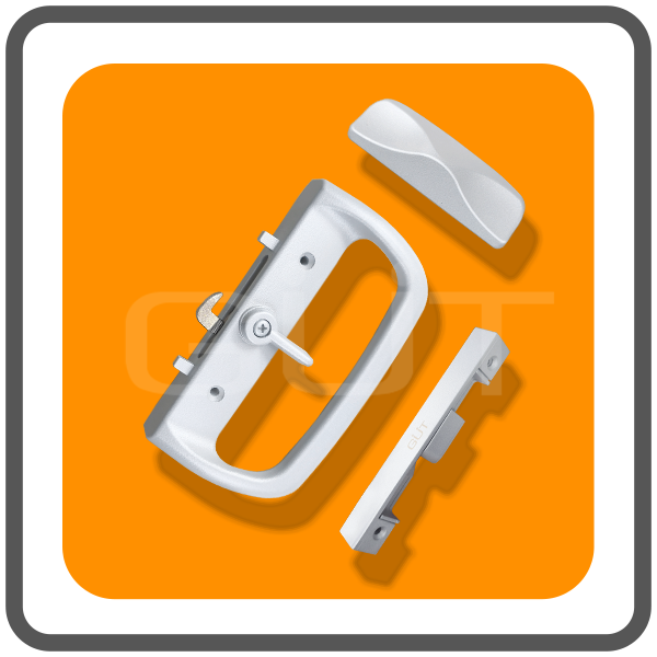 มือจับล็อคประตูบานเลื่อนเดี่ยว ระบบ Single Lock แบบไม่มีกุญแจ - Image 3