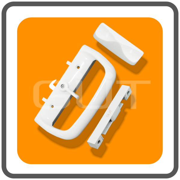 มือจับล็อคประตูบานเลื่อนเดี่ยว ระบบ Single Lock แบบไม่มีกุญแจ - Image 2