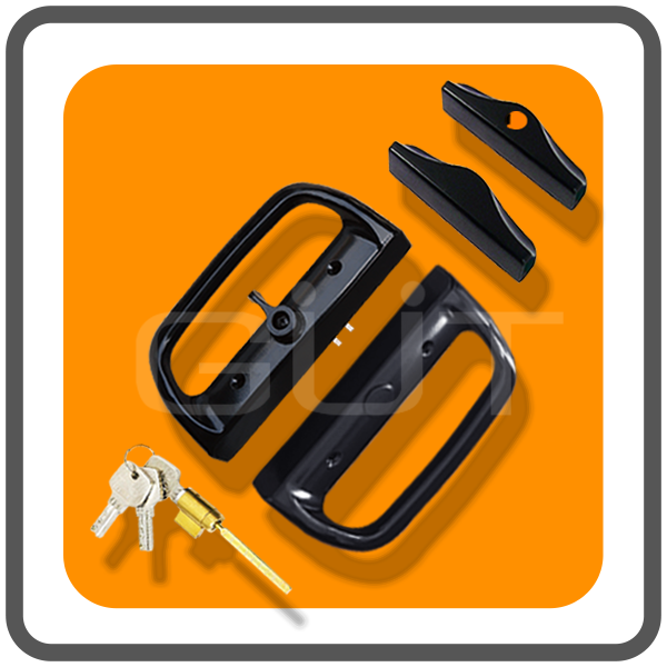 มือจับล็อคประตูบานเลื่อนคู่ Standard-D ระบบ Multipoint Lock แบบมีกุญแจ