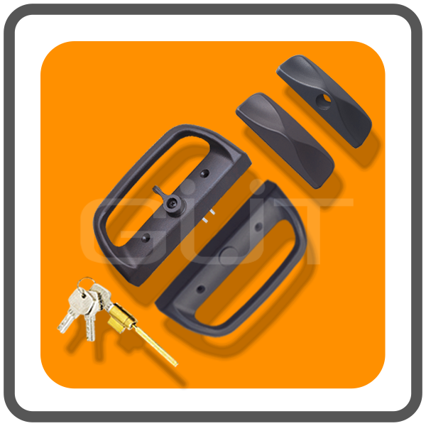 มือจับล็อคประตูบานเลื่อนคู่ Standard-D ระบบ Multipoint Lock แบบมีกุญแจ - Image 4