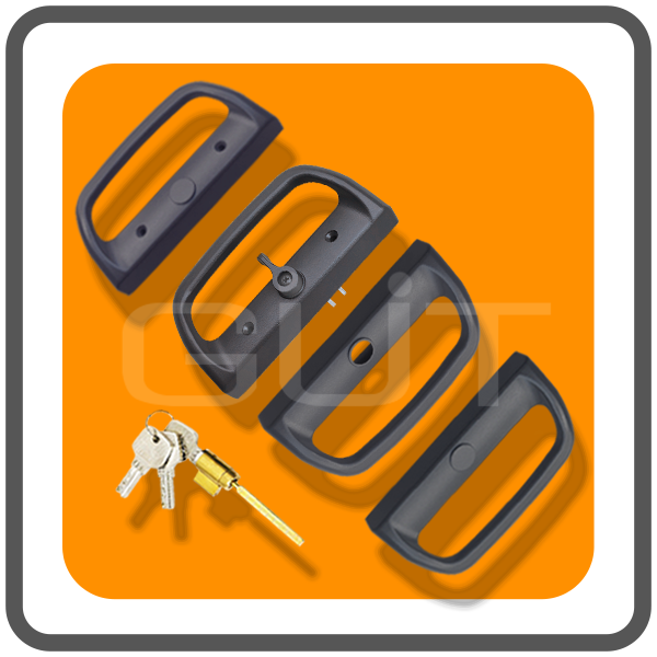 มือจับล็อคประตูบานเลื่อนคู่ Standard-D ระบบ Multipoint Lock แบบมีกุญแจ (มือจับ D 4 ด้าน ในบ้าน 2 : นอกบ้าน 2) - Image 4