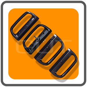 มือจับล็อคประตูบานเลื่อนคู่ Standard-D ระบบ Multipoint Lock แบบไม่มีกุญแจ (มือจับ D 4 ด้าน ในบ้าน 2 : นอกบ้าน 2)