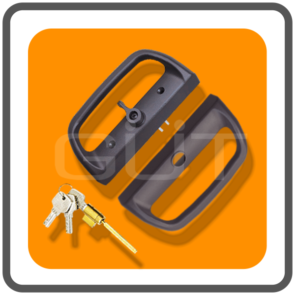 มือจับล็อคประตูบานเลื่อนเดี่ยว Standard-D ระบบ Multipoint Lock แบบมีกุญแจ (มือจับ D 2 ด้าน ในบ้าน 1 : นอกบ้าน 1) - Image 4