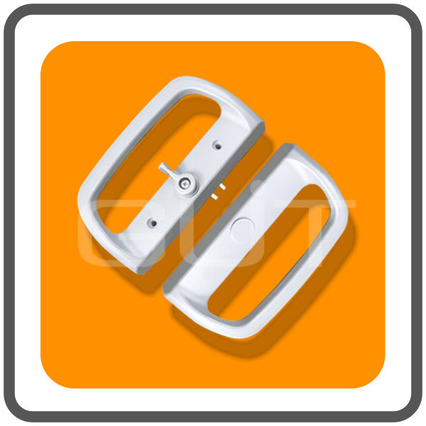 มือจับล็อคประตูบานเลื่อนเดี่ยว Standard-D ระบบ Multipoint Lock แบบไม่มีกุญแจ (มือจับ D 2 ด้าน ในบ้าน 1 : นอกบ้าน 1) - Image 3