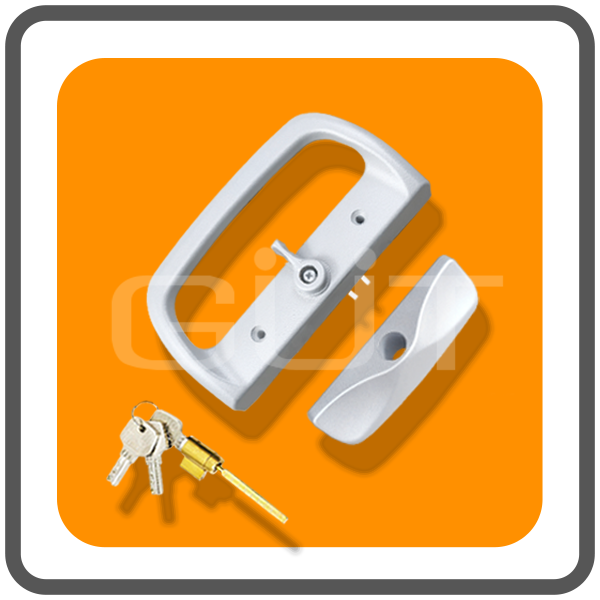 มือจับล็อคประตูบานเลื่อนเดี่ยว Standard-D ระบบ Multipoint Lock แบบมีกุญแจ - Image 3