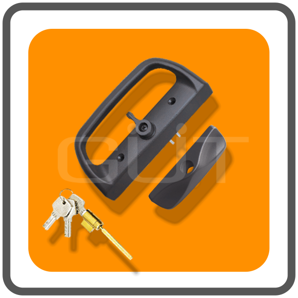 มือจับล็อคประตูบานเลื่อนเดี่ยว Standard-D ระบบ Multipoint Lock แบบมีกุญแจ - Image 4