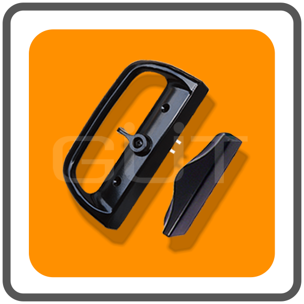 มือจับล็อคประตูบานเลื่อนเดี่ยว Standard-D ระบบ Multipoint Lock แบบไม่มีกุญแจ