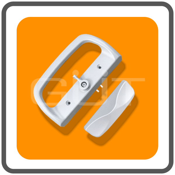มือจับล็อคประตูบานเลื่อนเดี่ยว Standard-D ระบบ Multipoint Lock แบบไม่มีกุญแจ - Image 3