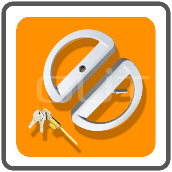 มือจับล็อคประตูบานเลื่อนยูโร รุ่น Premium-D แบบมีกุญแจ พร้อมระบบล็อคด้านใน - Image 3
